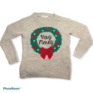 3/$20 Adolescent Clothing Very Merry Crew Sweater
